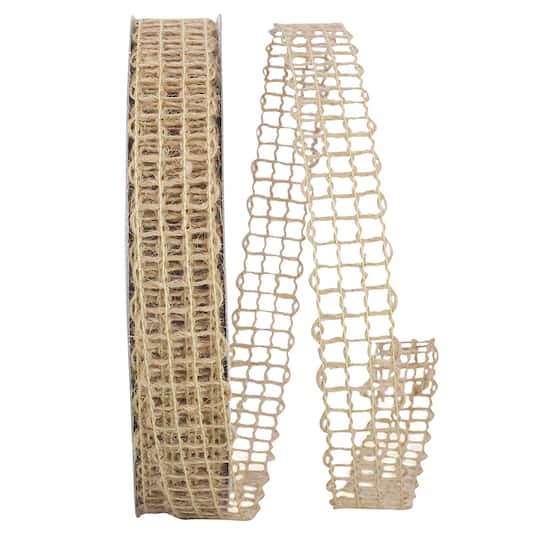 JAM Paper 7/8'' x 25yd. Jute Box Ribbon
